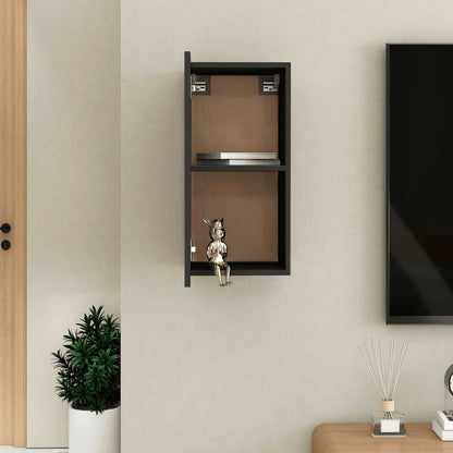vidaXL Meuble TV Noir 30,5x30x60 cm Bois d'ingénierie