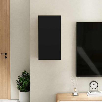 vidaXL Meuble TV Noir 30,5x30x60 cm Bois d'ingénierie