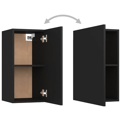 vidaXL Meuble TV Noir 30,5x30x60 cm Bois d'ingénierie