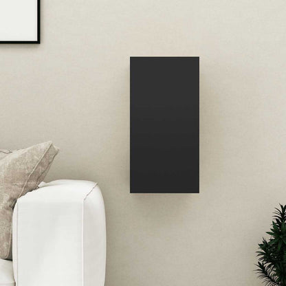 vidaXL Meuble TV Noir 30,5x30x60 cm Bois d'ingénierie