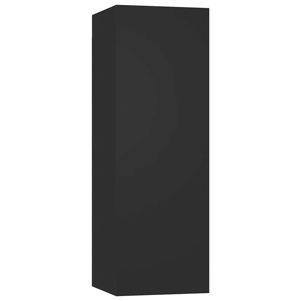 vidaXL Meuble TV Noir 30,5x30x90 cm Bois d'ingénierie