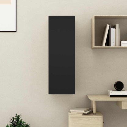 vidaXL Meuble TV Noir 30,5x30x90 cm Bois d'ingénierie