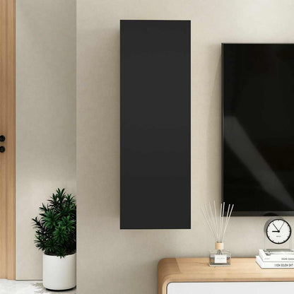 vidaXL Meuble TV Noir 30,5x30x90 cm Bois d'ingénierie