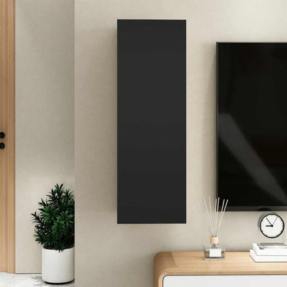 vidaXL Meuble TV Noir 30,5x30x90 cm Bois d'ingénierie