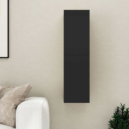 vidaXL Meuble TV Noir 30,5x30x110 cm Bois d'ingénierie
