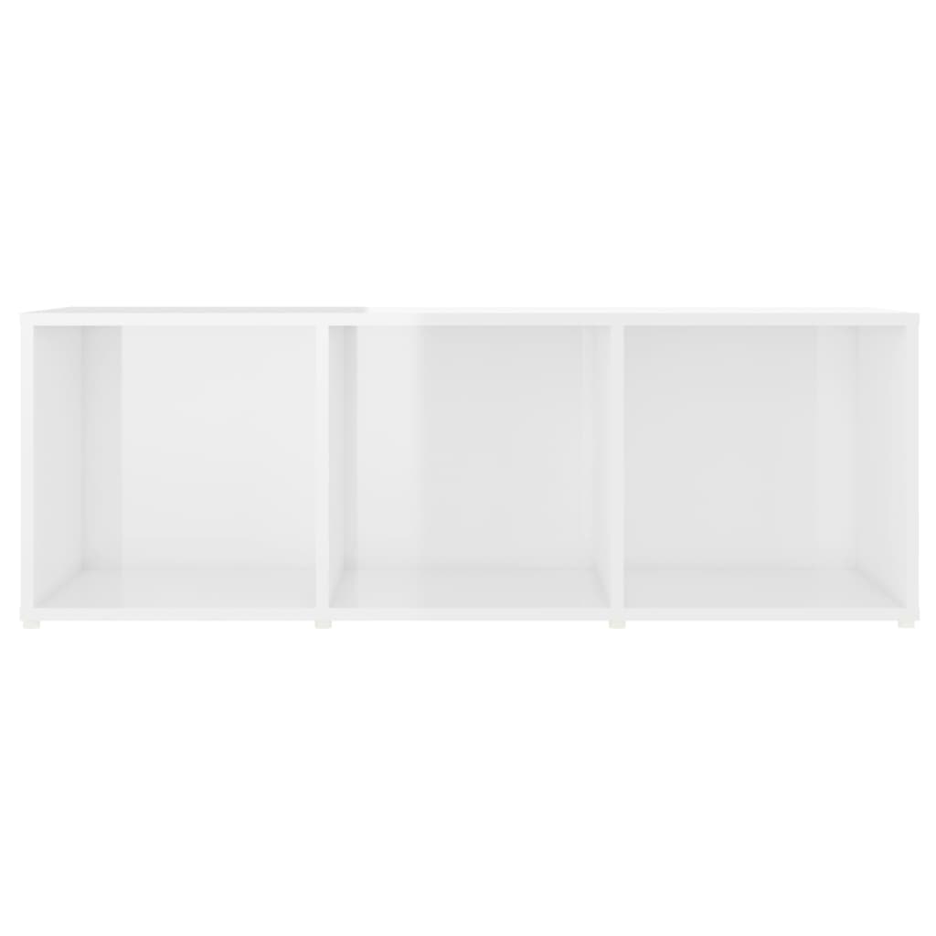 vidaXL TV-Schrank Hochglanz-Weiß 107x35x37 cm Holzwerkstoff