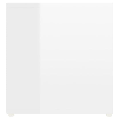 vidaXL TV-Schrank Hochglanz-Weiß 107x35x37 cm Holzwerkstoff