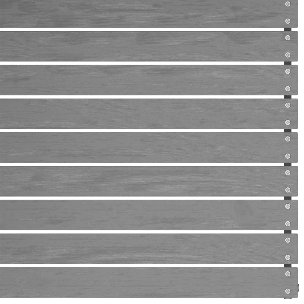 vidaXL Canapé d'angle de jardin gris en pin massif