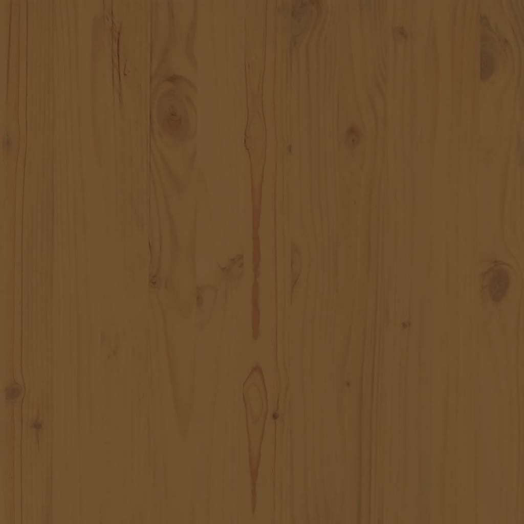 vidaXL Canapé d'angle de jardin marron miel Bois de pin massif