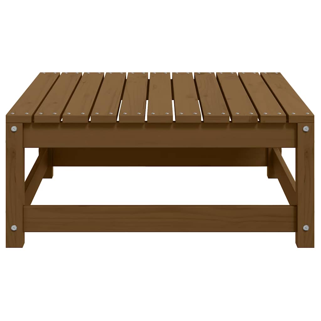 vidaXL Tabouret de jardin 70x70x30 cm marron miel Bois de pin massif