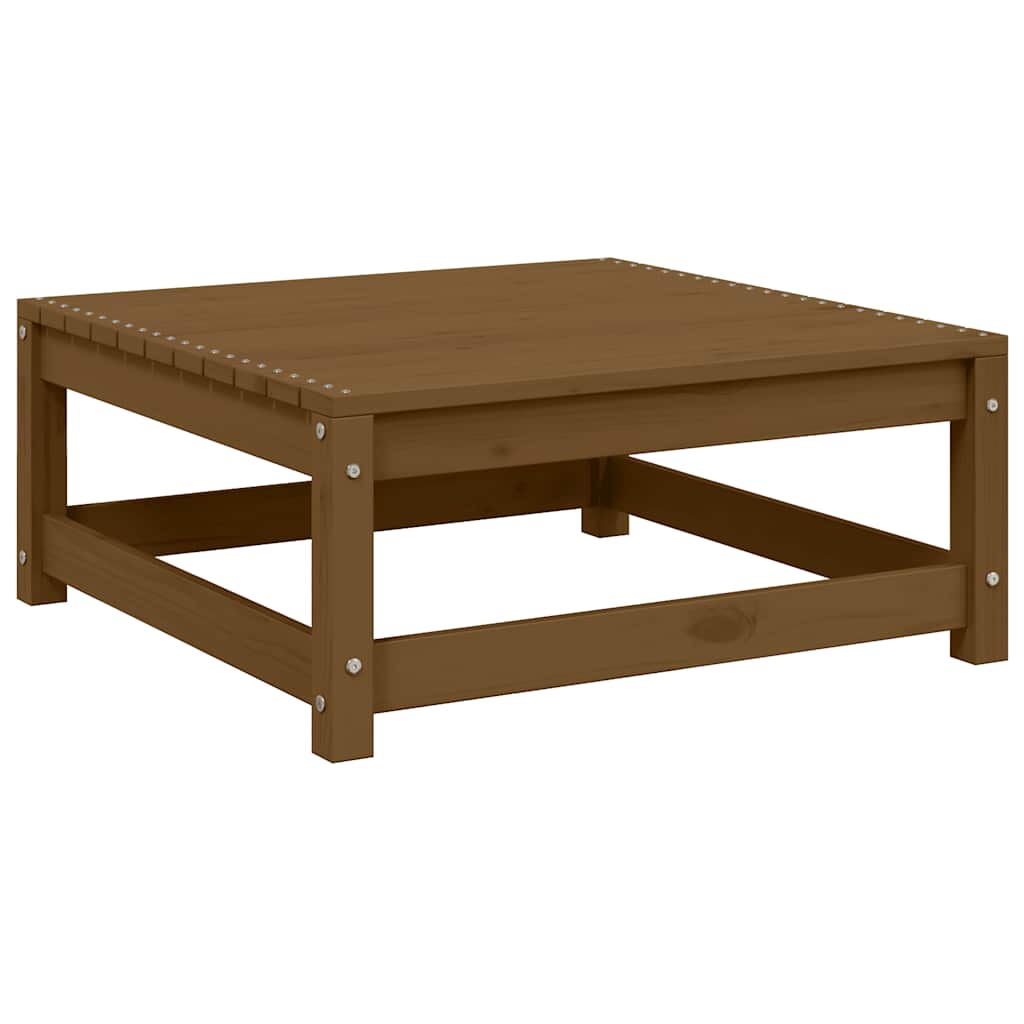 vidaXL Tabouret de jardin 70x70x30 cm marron miel Bois de pin massif