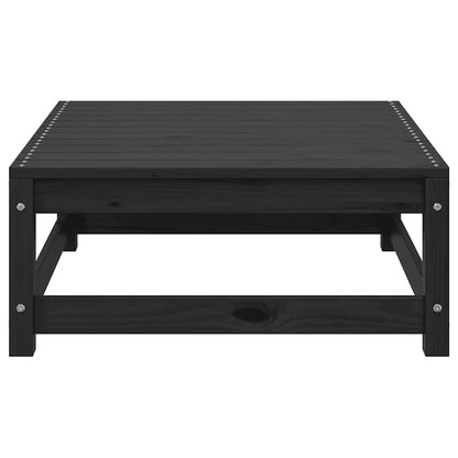 vidaXL Gartenhocker 70x70x30 cm Schwarz Massivholz Kiefer