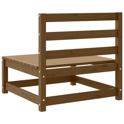 vidaXL Canapés centraux de jardin 3 pcs Marron miel Bois de pin massif
