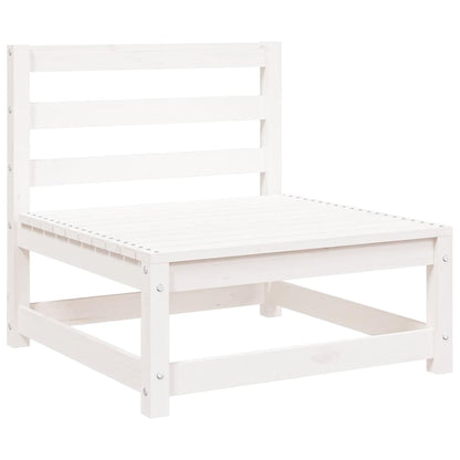 vidaXL 2-tlg. Garten-Lounge-Set Weiß Kiefer Massivholz