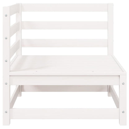 vidaXL 2-tlg. Garten-Lounge-Set Weiß Kiefer Massivholz