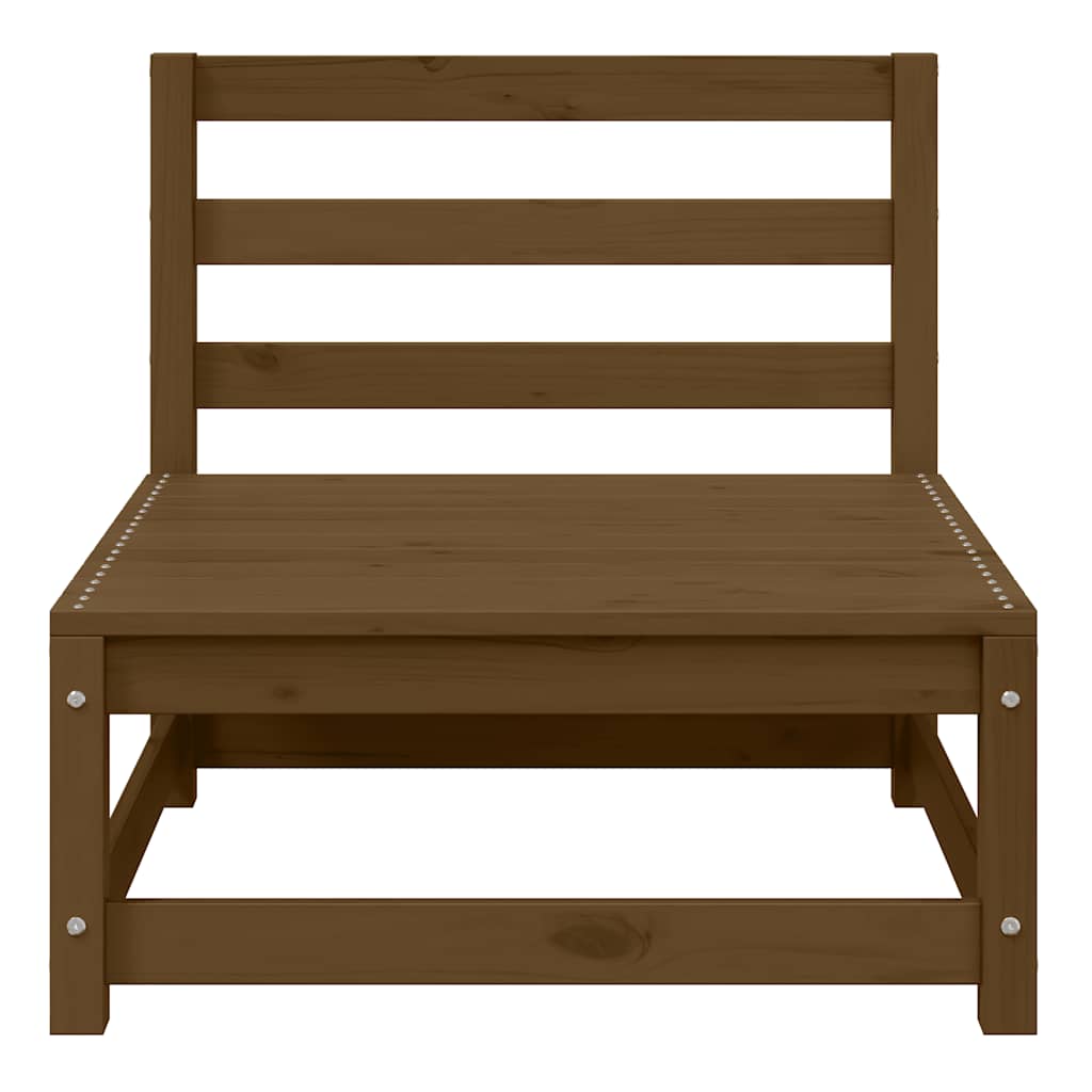 vidaXL Salon de jardin 2 pcs marron miel, bois de pin massif