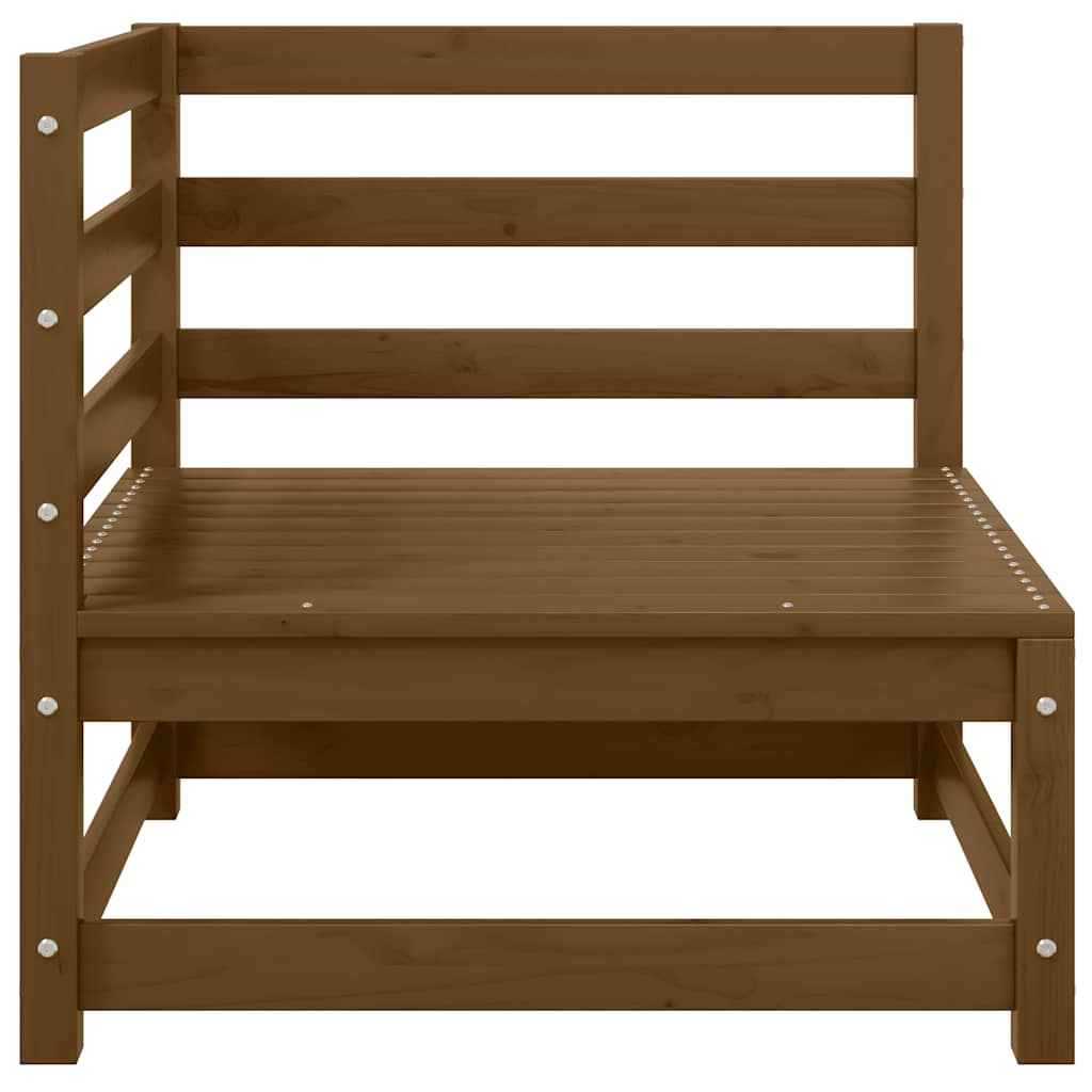 vidaXL Salon de jardin 2 pcs marron miel, bois de pin massif