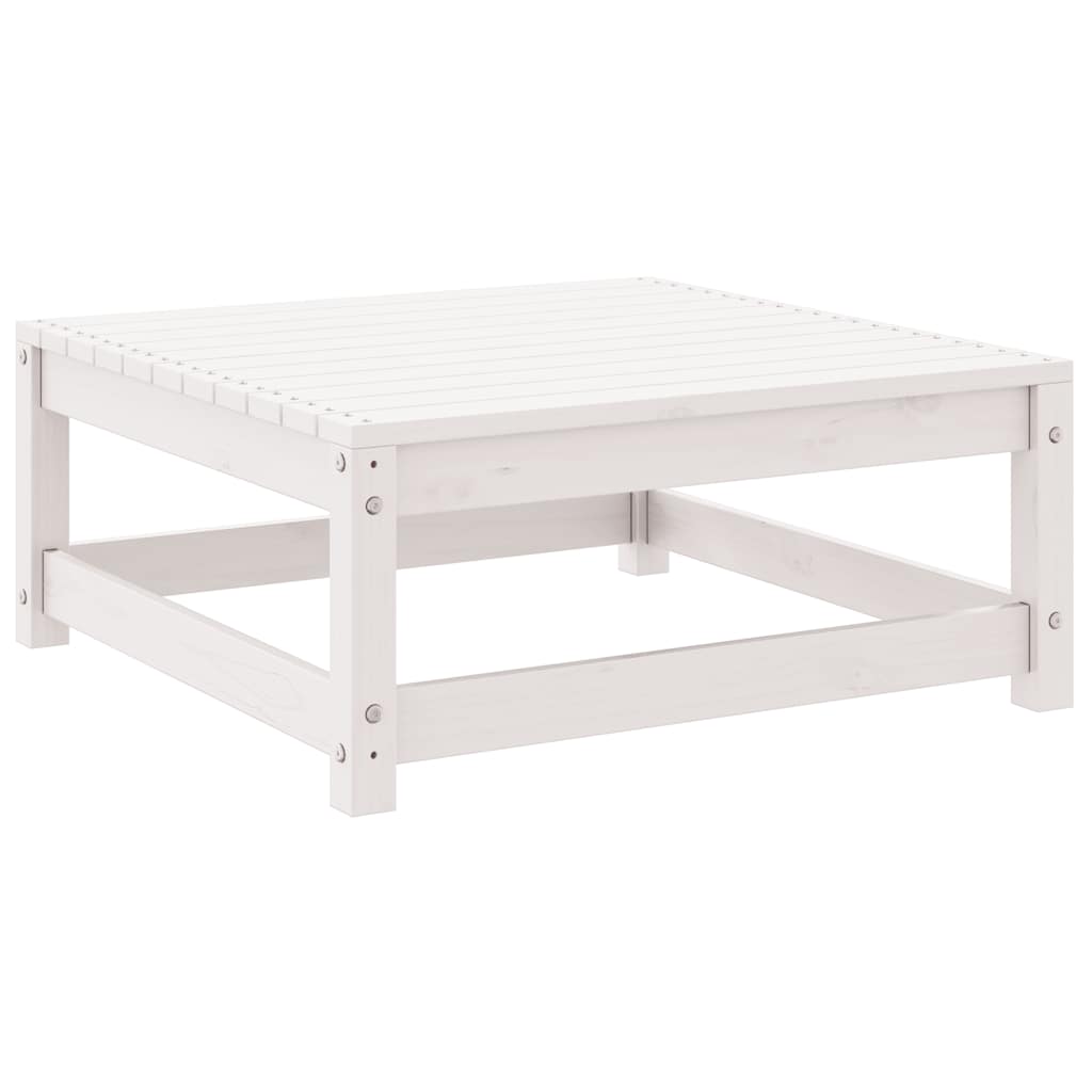 vidaXL Ensemble de salon de jardin 2 pcs Bois de pin massif blanc