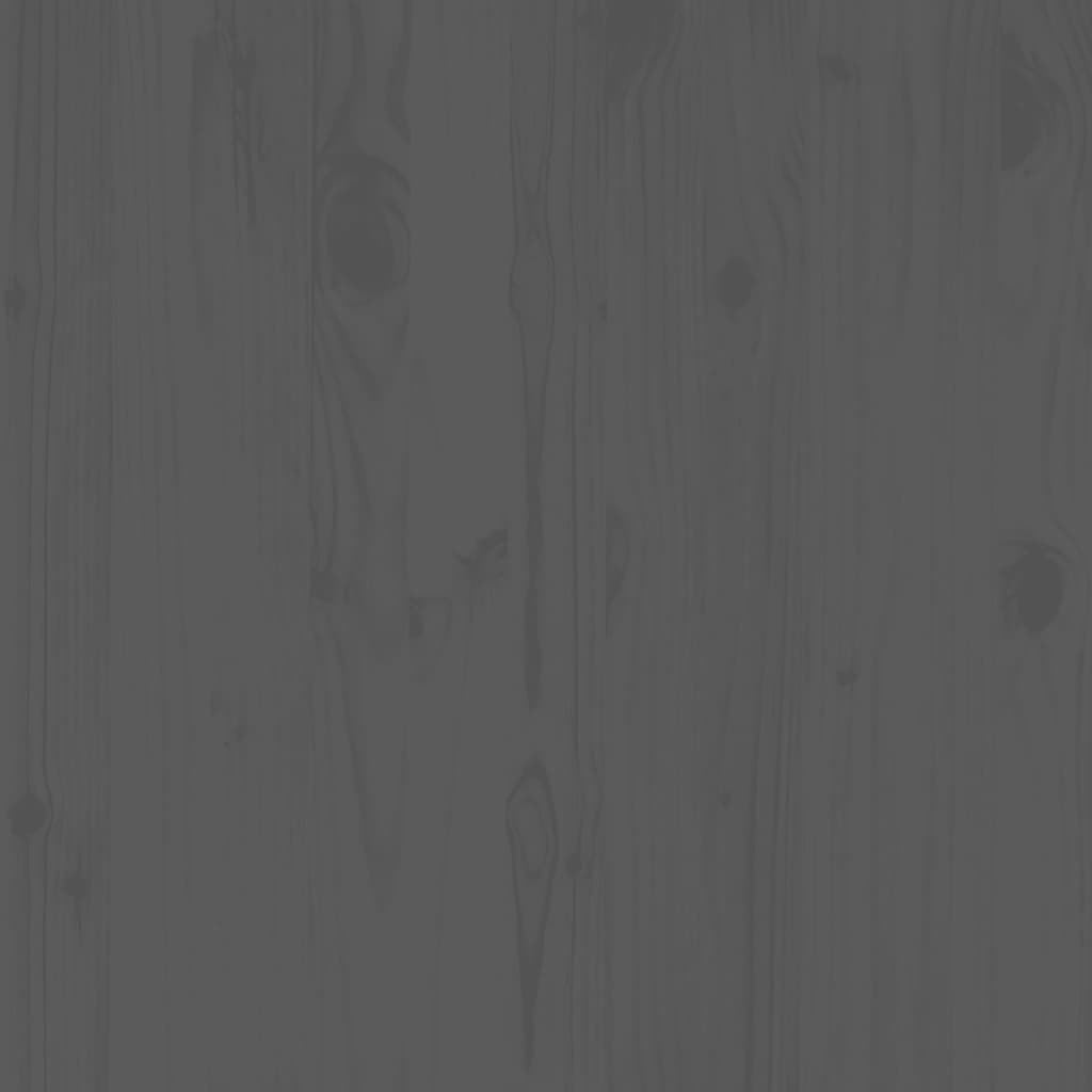 2-tlg. Garten-Lounge-Set Grau Kiefer Massivholz