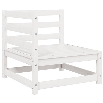 vidaXL 3-tlg. Garten-Lounge-Set Weiß Kiefer Massivholz