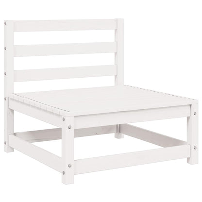 vidaXL 3-tlg. Garten-Lounge-Set Weiß Kiefer Massivholz