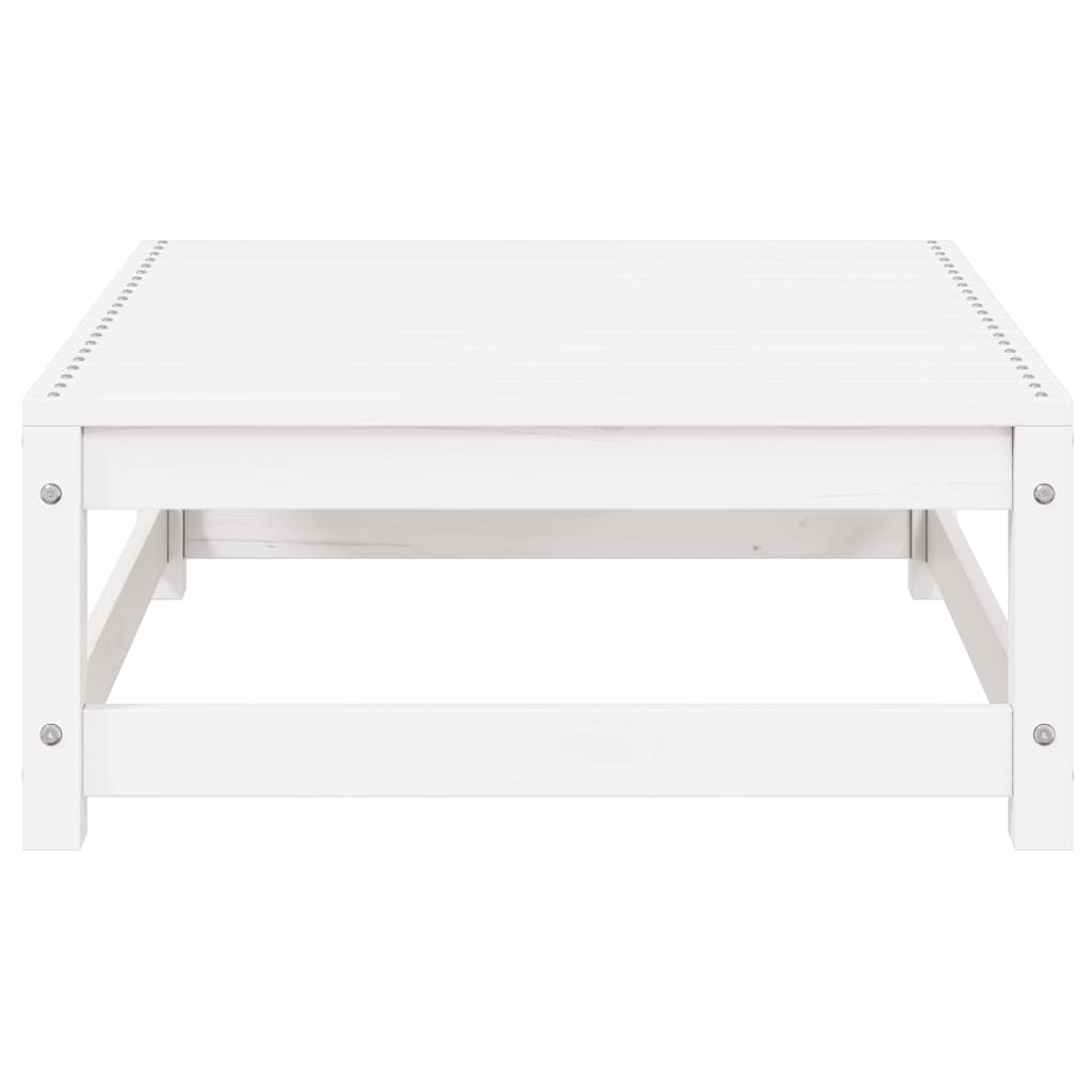 vidaXL 3-tlg. Garten-Lounge-Set Weiß Kiefer Massivholz