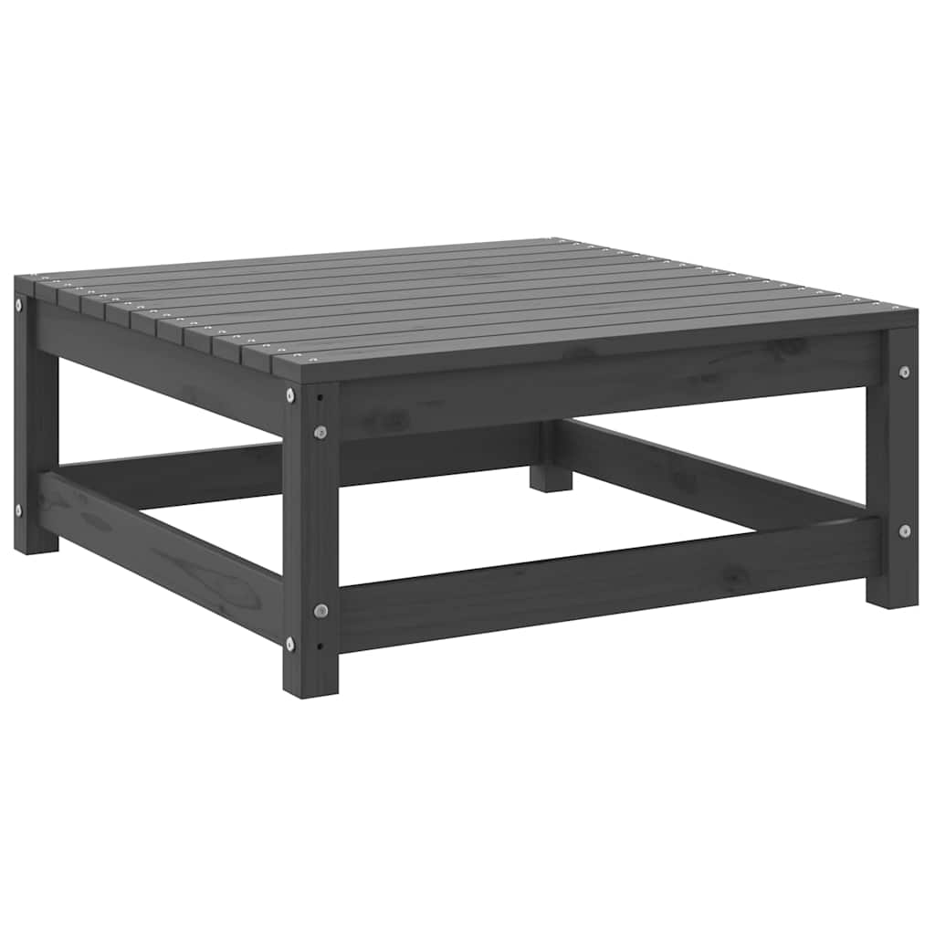 vidaXL Ensemble de jardin 3 pièces Gris Pin massif
