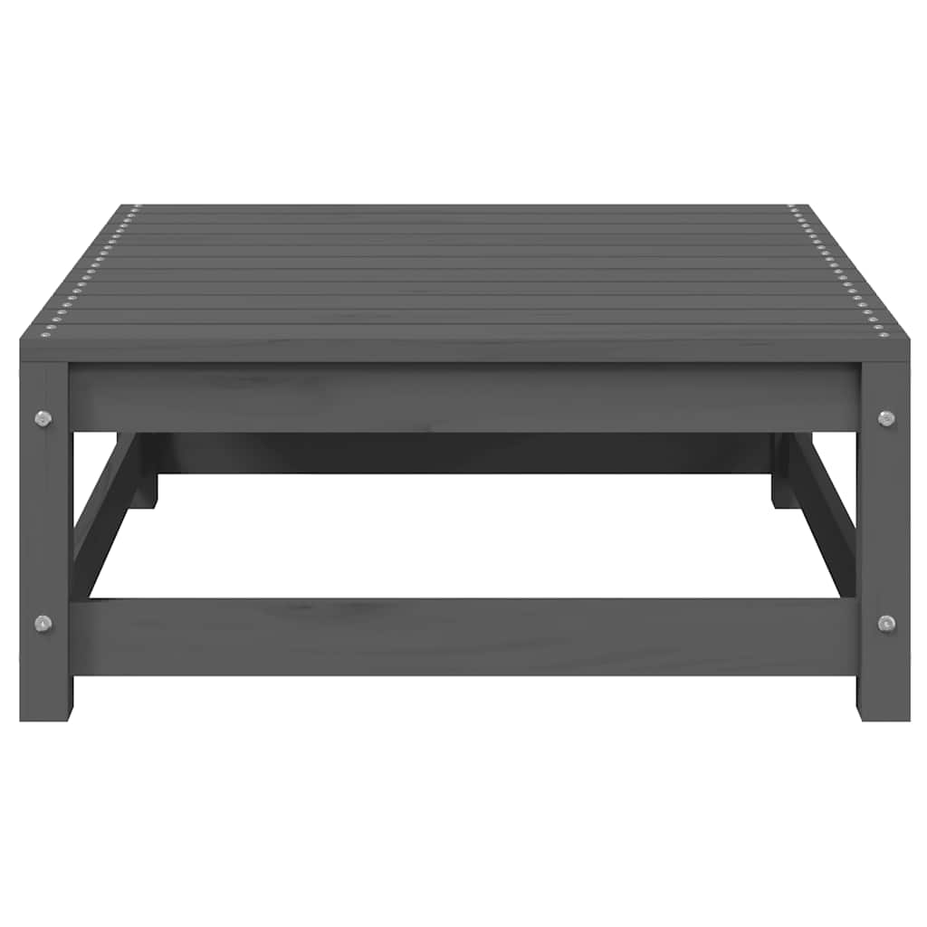 vidaXL Ensemble de jardin 3 pièces Gris Pin massif