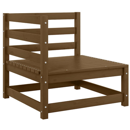 vidaXL Salon de jardin 3 pcs Marron miel Bois de pin massif
