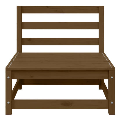 vidaXL Salon de jardin 3 pcs Marron miel Bois de pin massif