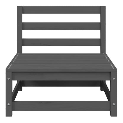 vidaXL Ensemble de jardin 3 pièces Gris Pin massif