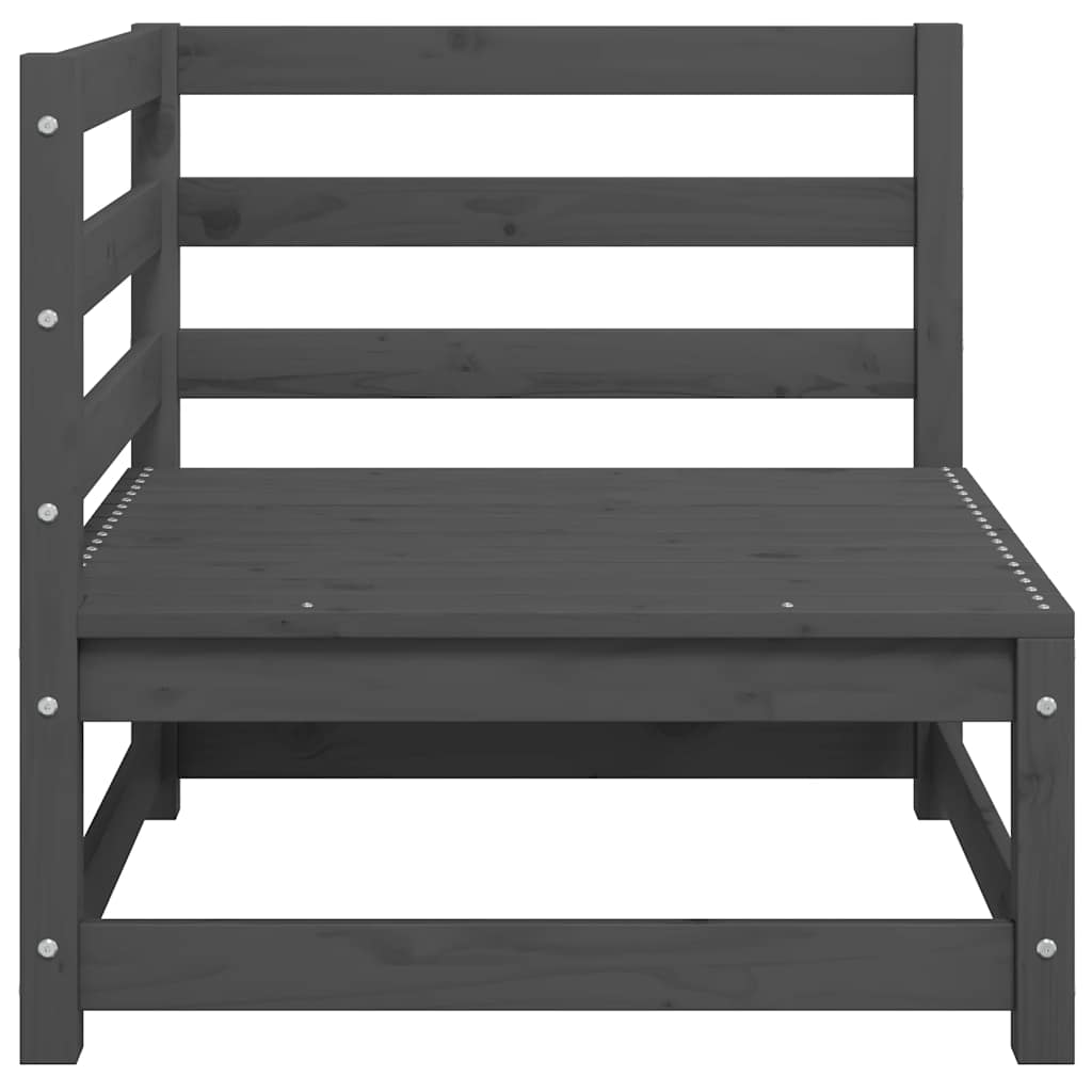 vidaXL Ensemble de jardin 3 pièces Gris Pin massif