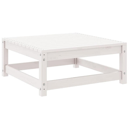 vidaXL Salon de jardin 3 pièces Blanc Bois de pin massif