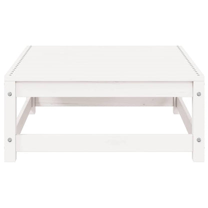 vidaXL Salon de jardin 3 pièces Blanc Bois de pin massif