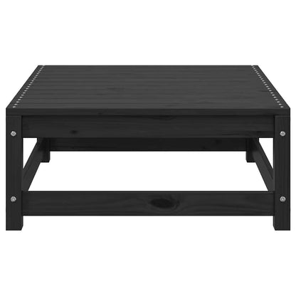 vidaXL Ensemble de mobilier de jardin 3 pcs Noir Bois de pin massif
