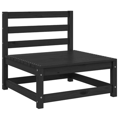 Garten-Mittelsofa mit Kissen Massivholz Kiefer