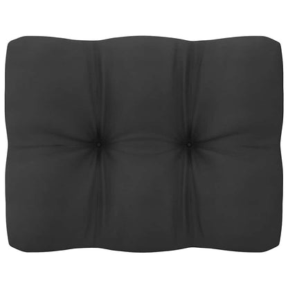 vidaXL Gartensofa 2-Sitzer mit Kissen Grau Kiefer Massivholz