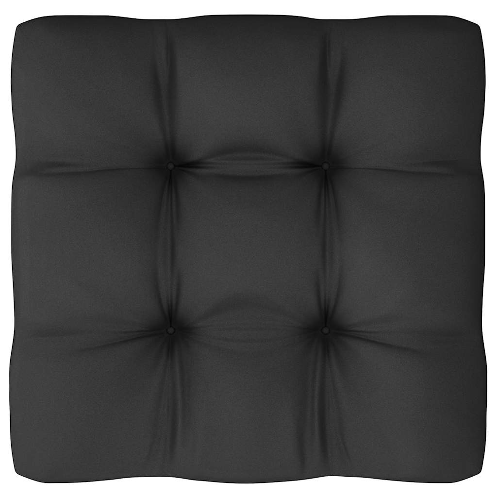 vidaXL Gartensofa 2-Sitzer mit Kissen Grau Kiefer Massivholz