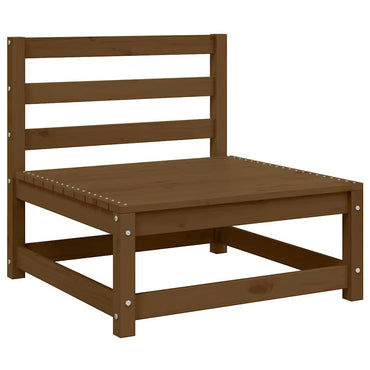 vidaXL Garten-Mittelsofas mit Creme Kissen 2 Stk. Massivholz Kiefer