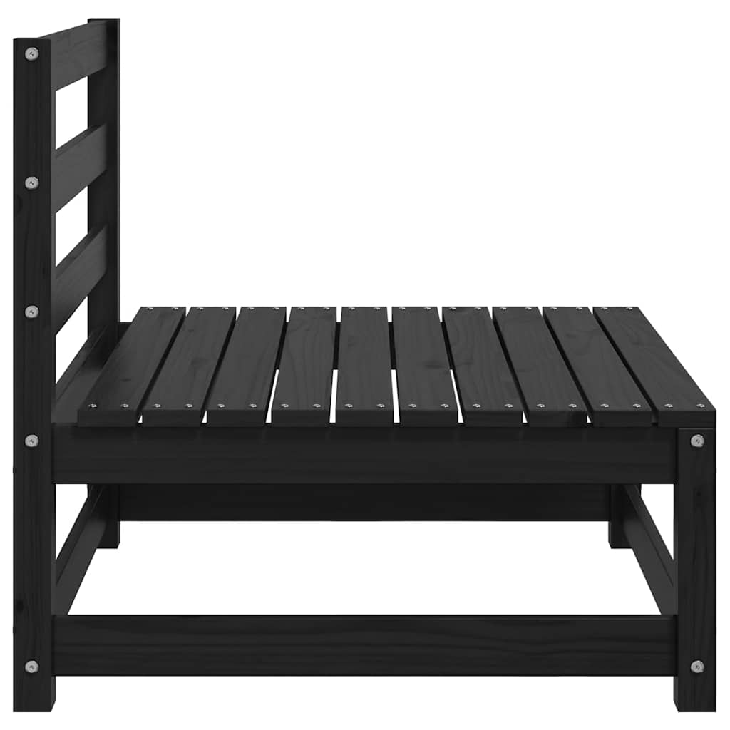 vidaXL Garten-Mittelsofas mit Anthrazit Kissen 2 Stk Massivholz Kiefer