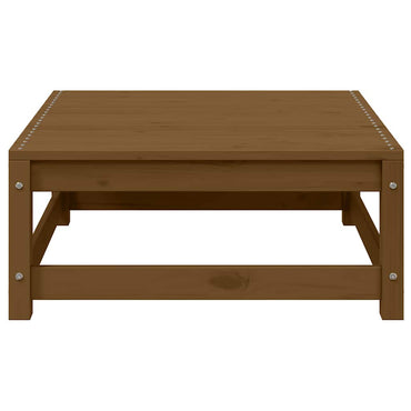 vidaXL Garten-Fußhocker mit Kissen 2 Stk. Honigbraun Massivholz Kiefer