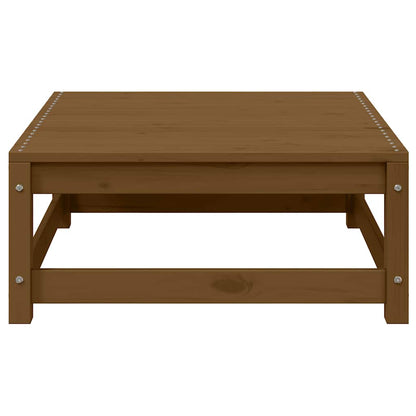 vidaXL Garten-Fußhocker mit Kissen 2 Stk. Honigbraun Massivholz Kiefer