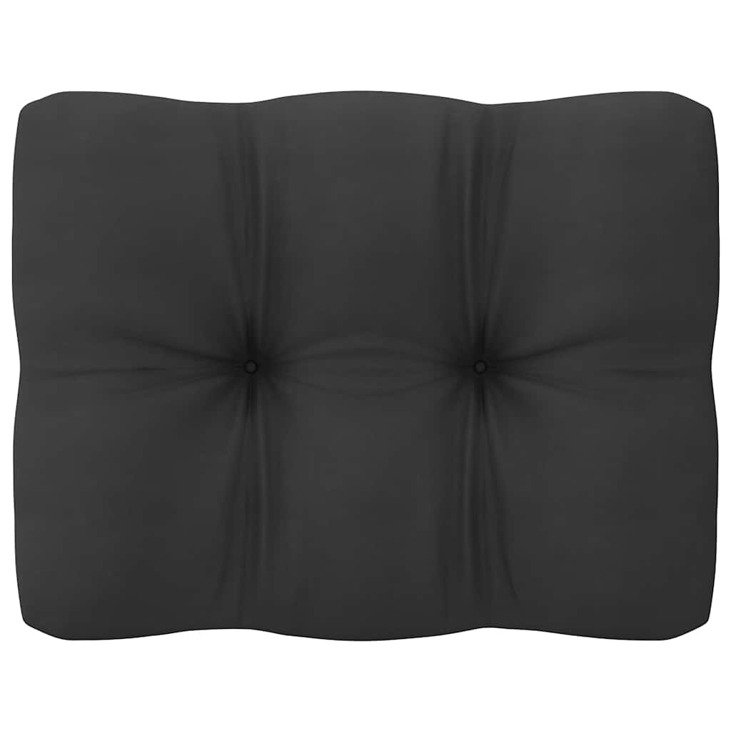 2-tlg. Garten-Lounge-Set mit Kissen Weiß Kiefer Massivholz