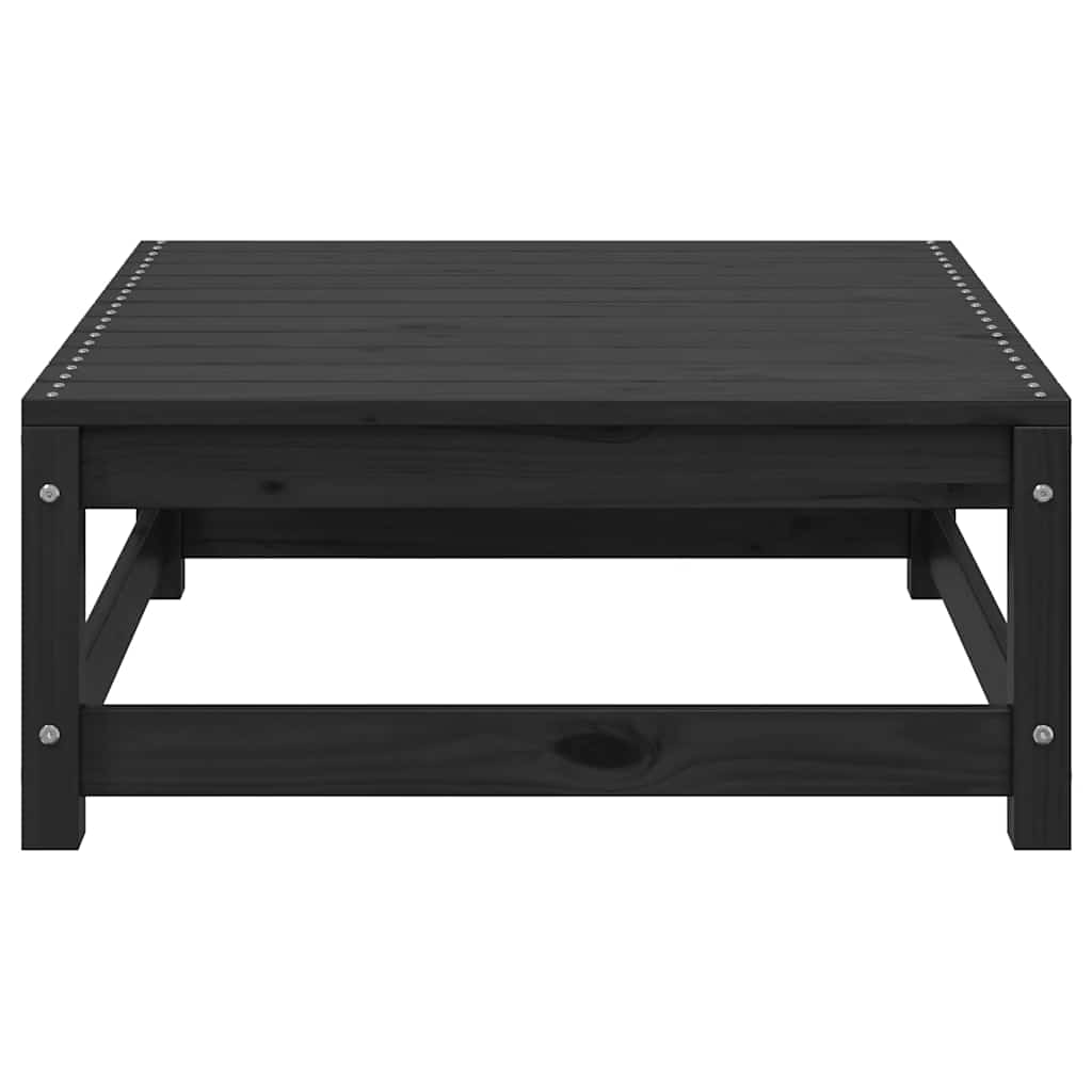 vidaXL 2-tlg. Garten-Lounge-Set mit Kissen Schwarz Kiefer Massivholz