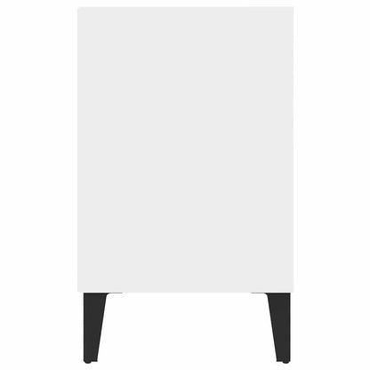 Meuble TV vidaXL avec pieds en métal Blanc 103,5x30x50 cm