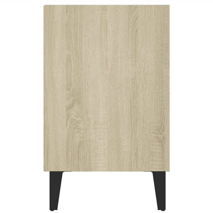 Meuble TV vidaXL avec pieds en métal Chêne Sonoma 103,5x30x50 cm