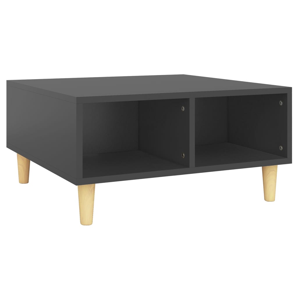 vidaXL Couchtisch Grau 60x60x30 cm Holzwerkstoff