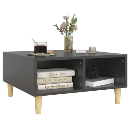 vidaXL Couchtisch Grau 60x60x30 cm Holzwerkstoff