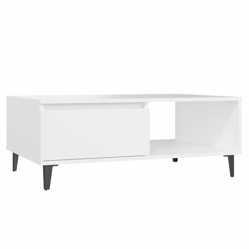 vidaXL Couchtisch Weiß 90x60x35 cm Holzwerkstoff