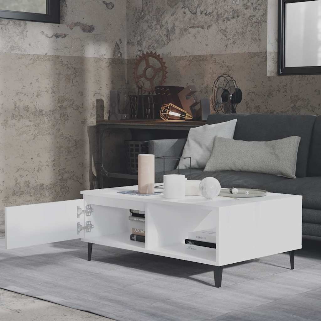 vidaXL Couchtisch Weiß 90x60x35 cm Holzwerkstoff